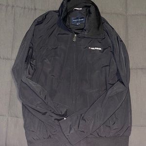 Men’s Tommy Hilfiger Black Jacket! Medium size. Hilfiger on the back of the neck
